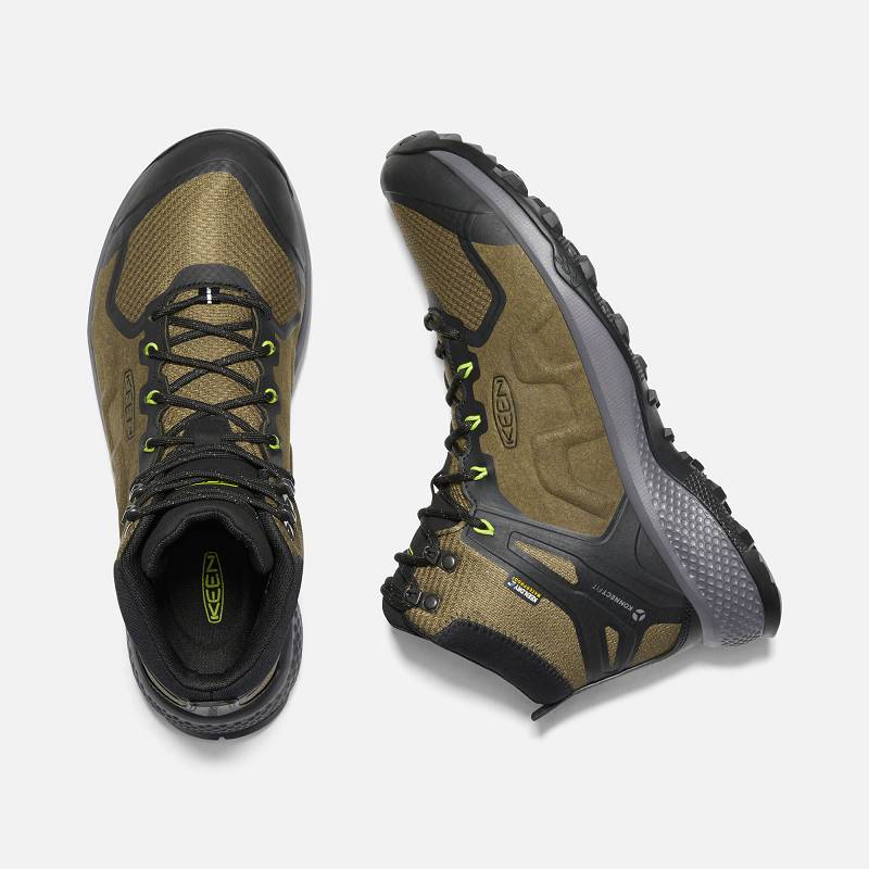 Keen Explore Waterproof Wanderstiefel Herren DE-90841 Dark Olive/Army - Keen Herrenschuhe Olivgrün